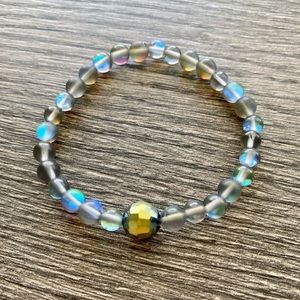 Graphite quartz bracelet.  One size